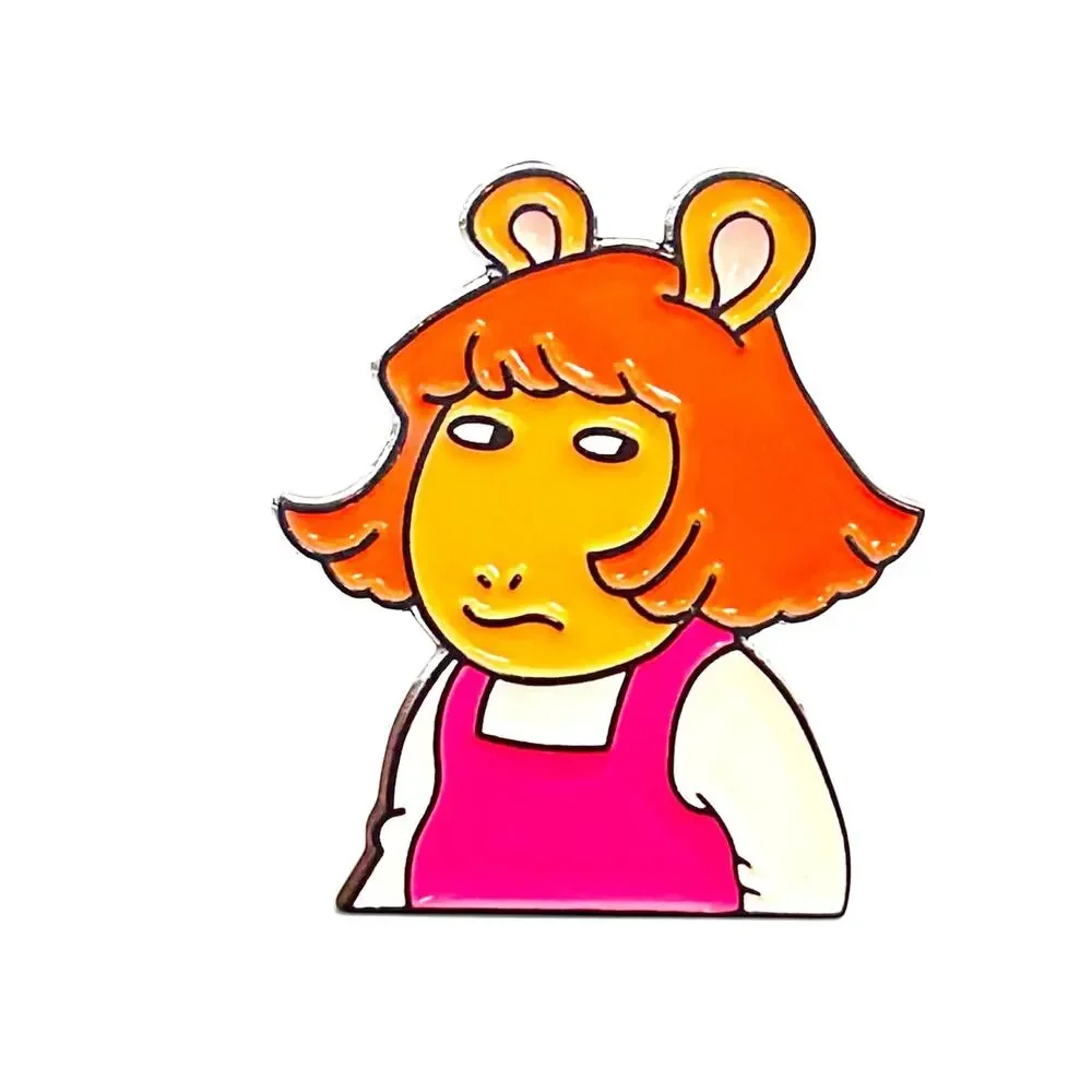NEW DW Side Eye Enamel Pin – Arthur Funny Reaction Meme Cartoon Pin